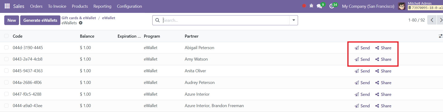 Odoo 18 sales