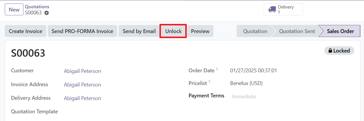 Odoo 18 sales