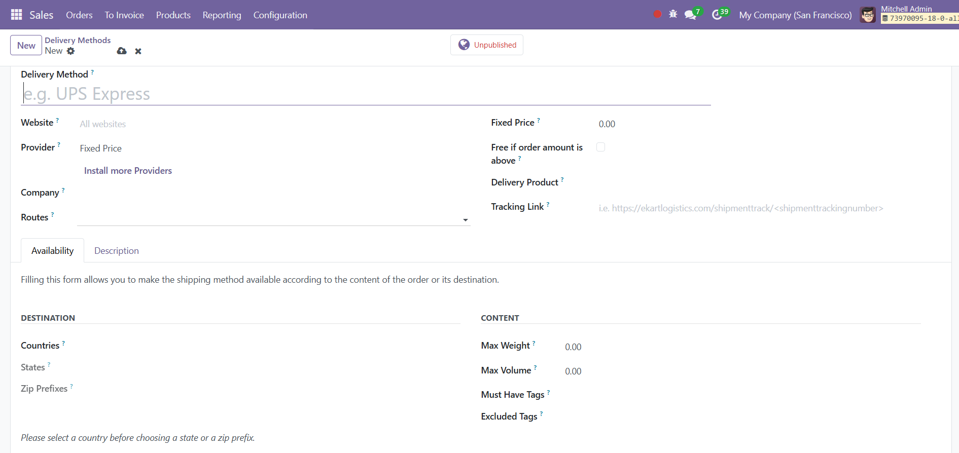 Odoo 18 sales
