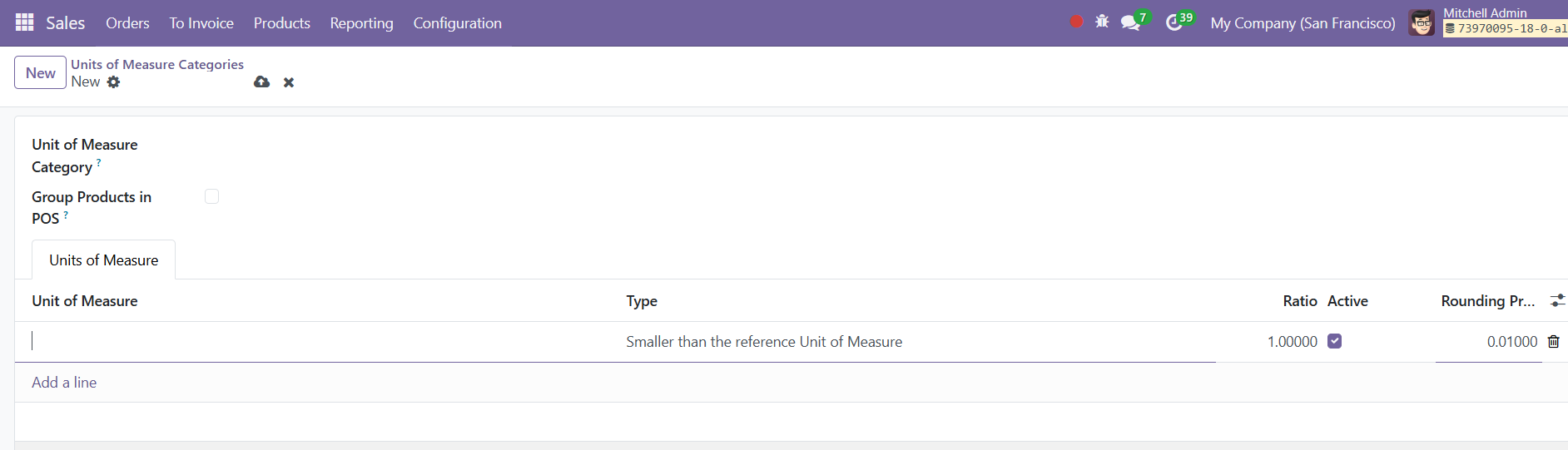 Odoo 18 sales