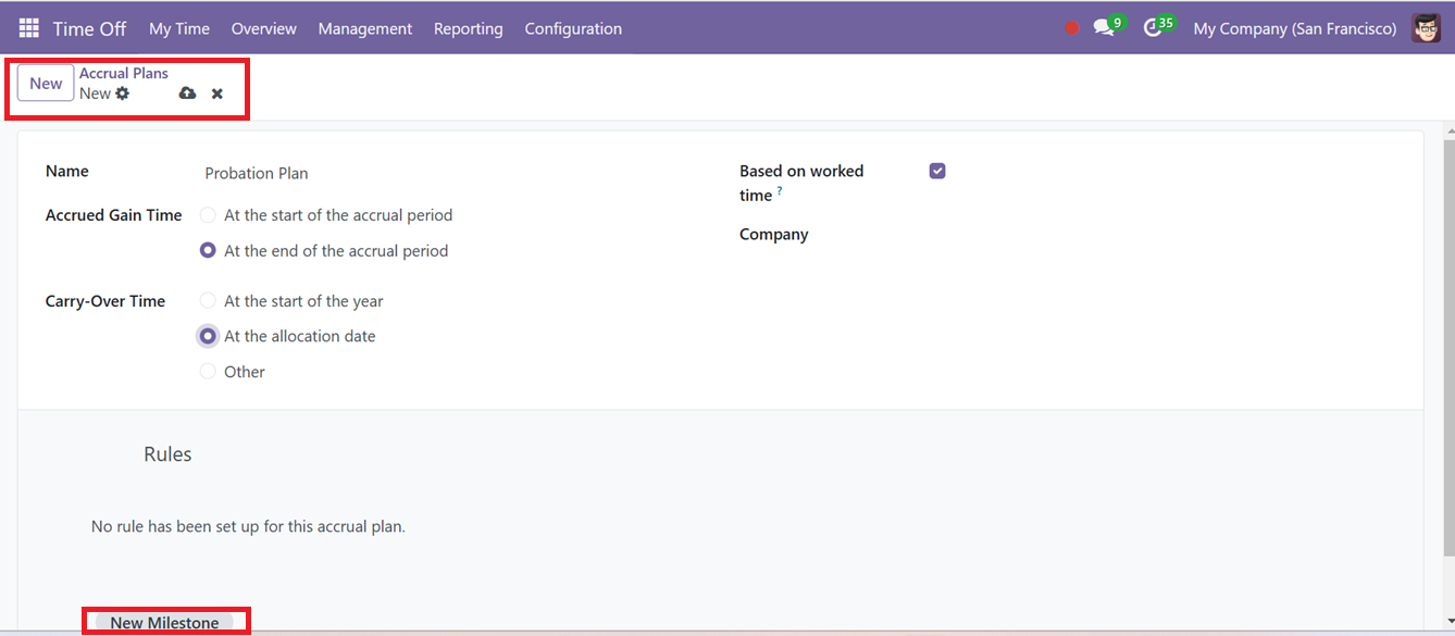Odoo 18  time-off