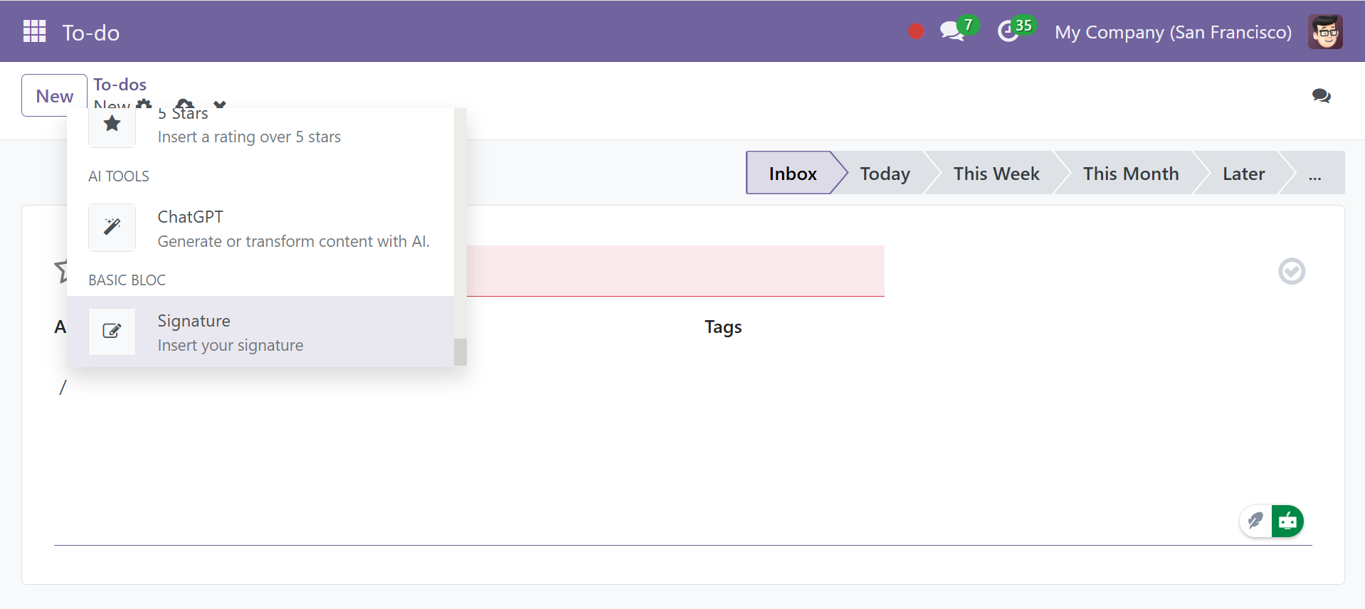 Odoo 18 Project
